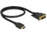 Delock 85651 - 0.5 m - HDMI Type A (Standard) - DVI - Male - Male - Straight
