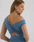 Фото #2 товара Women's Cutout Jersey Off-the-Shoulder Dress