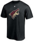 Фото #2 товара Men's Paul Bissonnette Black Arizona Coyotes Authentic Stack Retired Player Nickname and Number T-shirt