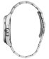 ფოტო #3 პროდუქტის Eco-Drive Men's Corso Stainless Steel Bracelet Watch 41mm