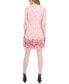 Фото #2 товара Floral Jacquard Ruffled Sheath Dress