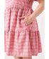 Фото #2 товара Plus Size Tweed Babydoll Dress