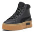 Фото #2 товара Puma Mayze Mid Gentle Platform Womens Black Sneakers Casual Shoes 39308501