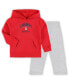 Фото #1 товара Toddler Boys and Girls Red, Gray St. Louis Cardinals Play-By-Play Pullover Fleece Hoodie and Pants Set