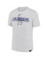 Фото #3 товара Men's Gray Los Angeles Dodgers City Connect Velocity Practice Performance T-shirt