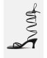 ფოტო #2 პროდუქტის DORITA Womens Kitten Heel Lace Up Sandal