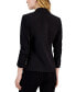 Women's Ruched-Sleeve One-Button Blazer