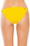Фото #2 товара Red Carter 262318 Women's Tab Side Hipster Yellow Bikini Bottom Swimwear Size XS