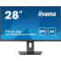 Computerbildschirm IIYAMA Prolite 28, IPS LED, 3840x2160 (4K), 300CD/m, Lautsprecher, HDMI, Dport, USB-Hub (4x3,0), 3 ms