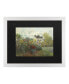 Фото #1 товара Claude Monet The Artist's Garden in Argenteuil Matted Framed Art - 20" x 25"