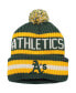 Фото #2 товара Men's Green Oakland Athletics Bering Cuffed Knit Hat with Pom