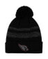 ფოტო #1 პროდუქტის Men's Black Arizona Cardinals Dispatch Cuffed Knit Hat with Pom