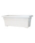 Фото #1 товара Countryside Patio Planter Box, White, 12 Inch by 27 Inch
