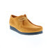 Фото #3 товара Clarks Wallabee 26168858 Mens Yellow Suede Oxfords & Lace Ups Casual Shoes