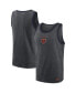 Men's Heathered Charcoal Chicago Bears Tri-Blend Tank Top