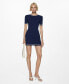 ფოტო #1 პროდუქტის Women's Contrasting Ends Short Dress