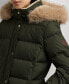 ფოტო #4 პროდუქტის Petite Faux-Fur-Trim Hooded Puffer Coat