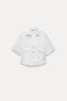 Linen blend short sleeve shirt