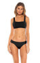 Becca 257696 Women's Color Code Bikini Bottoms Swimwear Black Size Large