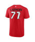 Фото #3 товара Men's Dylan Larkin Red Detroit Red Wings Authentic Pro Prime Name and Number T-shirt