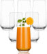 Spring & Autumn Set of 6 Water Glasses for Cokctails and Mocktails Drinking Glasses Set Highball Glasses (Clear 470 ml)