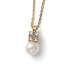 Beautiful gilded necklace with pearl Again 12266G