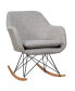 Фото #1 товара Rocking Chair Fabric Rocker Upholstered Single Sofa Chair