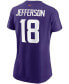 Фото #2 товара Women's Justin Jefferson Purple Minnesota Vikings Name Number T-shirt