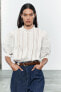 ZW COLLECTION ROMANTIC LACE TRIM BLOUSE