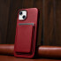 Фото #14 товара Чехол для смартфона ICARER из натуральной кожи iPhone 14 Plus MagSafe красный