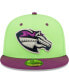 ფოტო #3 პროდუქტის Men's Green, Purple Caballos de Stockton Copa De La Diversion 59FIFTY Fitted Hat