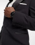 Фото #6 товара Noak 'Verona' wool-rich slim tuxedo suit jacket in black