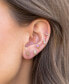 Фото #2 товара Crystal Pink Candy Sweet Tooth Stud Earring Set