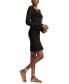 Фото #3 товара Платье из хлопка с длинным рукавом Lucky Brand Фестивальное с завязками и кружевом