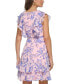 Фото #5 товара Petite Printed Ruffled A-Line Dress