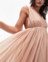 Topshop goddess gown occasion maxi dress in blush