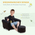 Фото #6 товара Kindersessel mit Fußhocker 310-008BK