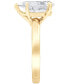 Фото #3 товара Кольцо Badgley Mischka Diamond Pear 4ct. 14k Gold