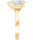 Фото #5 товара Кольцо Badgley Mischka Diamond Pear 4ct. 14k Gold