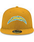 Фото #3 товара Men's Gold Los Angeles Chargers Omaha Primary Logo 59FIFTY Fitted Hat