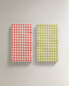 Gingham paper napkins (pack of 30)