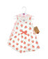 Фото #3 товара Infant Girl Organic Cotton Sleeveless Dresses, Peach