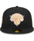 Фото #3 товара Men's Black New York Knicks Floral Side 59FIFTY Fitted Hat