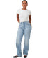 Фото #4 товара Women's Curvy Stretch Straight Jeans
