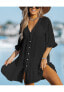 Фото #2 товара Women's Aubree Ruffled Swim Cover-Up Dress