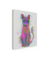 Fab Funky Cat Rainbow Splash 4 Canvas Art - 27" x 33.5"