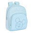 School Bag Mickey Mouse Clubhouse Baby Light Blue (28 x 34 x 10 cm)