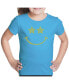 Big Girl's Word Art T-shirt - Rockstar Smiley