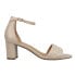 Фото #1 товара VANELi Mayann Quilted Block Heels Womens Beige Dress Sandals 305218