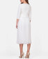 ფოტო #4 პროდუქტის Women's Pleated Maternity Midi Dress